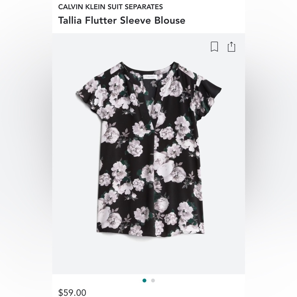 Calvin Klein floral top